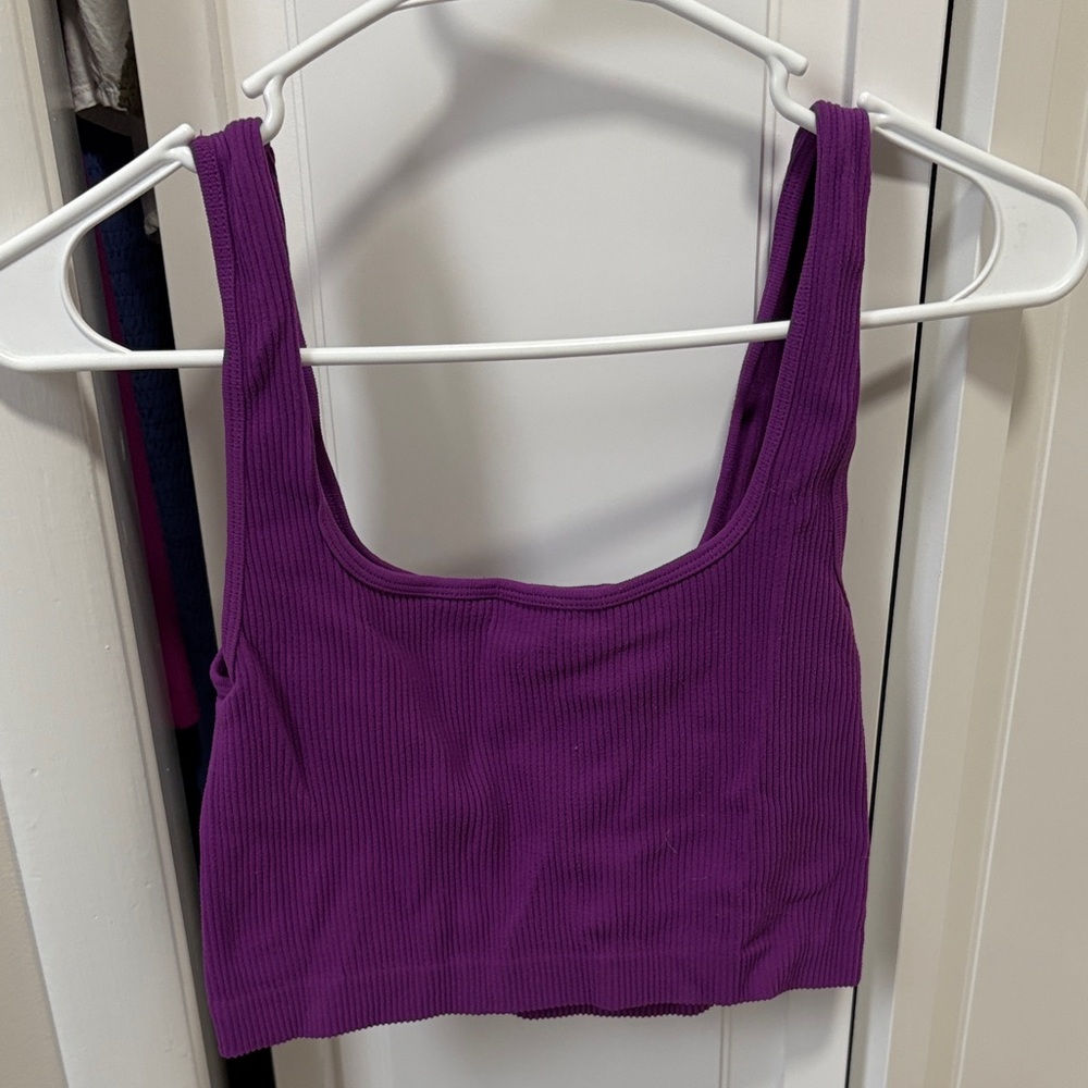 Zara Vibrant Purple Knit Top